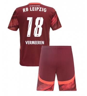 RB Leipzig Arthur Vermeeren #18 Borta Kläder Barn 2024-25 Kortärmad (+ Korta byxor)